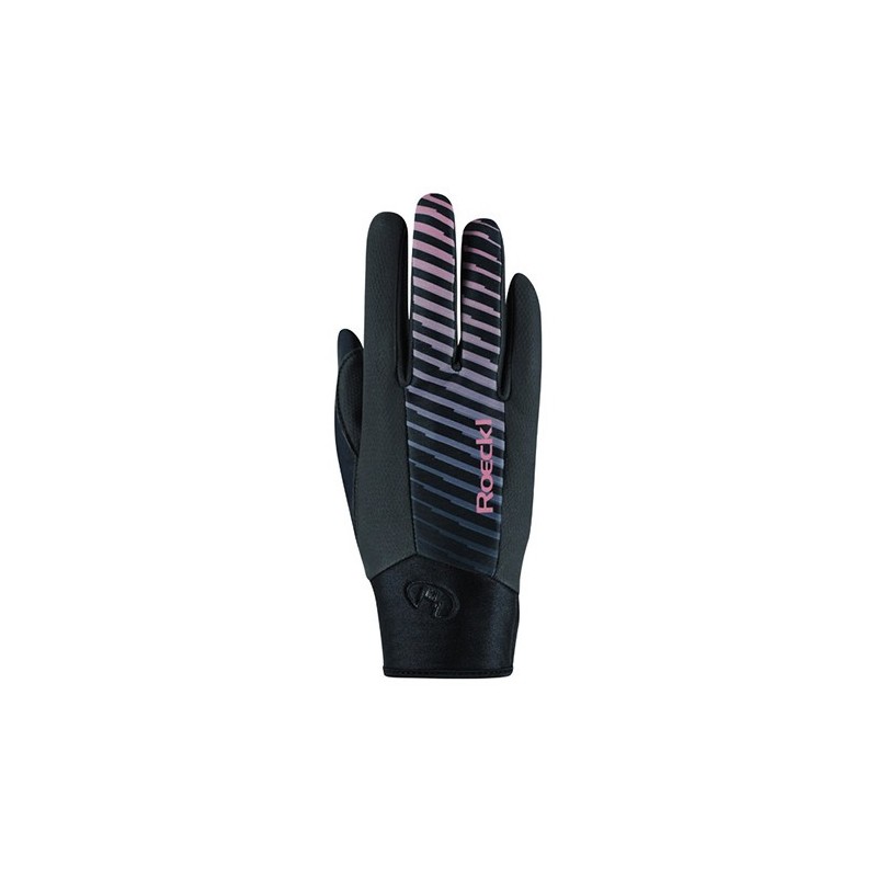 Rennen Handschuhe Roeckl Lermoos schwarz/rose Rennen Handschuhe Roeckl Lermoos schwarz/rose